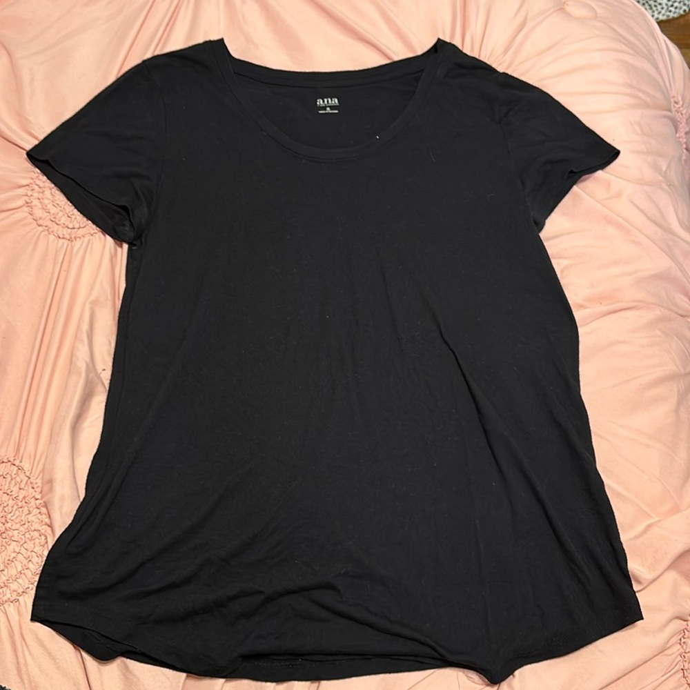 a.n.a black short sleeve top // Size: Small // Color: Black
